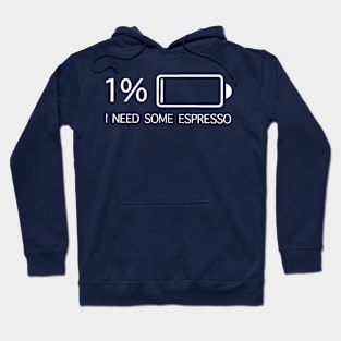 Battery 1%. I need some espresso Hoodie